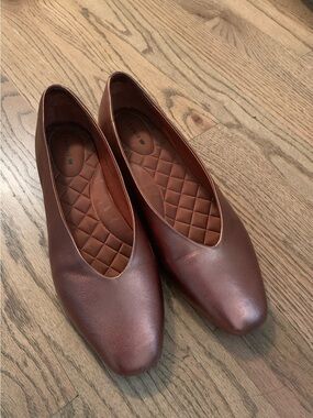 Birdies The Crane Gold Ballet Flats